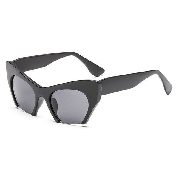 Women's Half Frame Cat Eye 'Appeals' Plastic Sunglasses