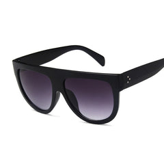 Women's Oversized Frame 'Black Shades' Square Sunglasses