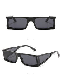 Women's Vintage Punk 'Speculate' Rectangular Sunglasses