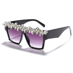 Women's Trendy Square 'Goddess' Diamond Sunglasses