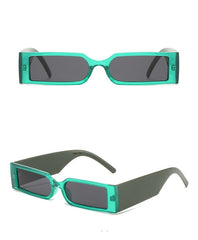 Unisex Rectangular 'Galaxy' Plastic Sunglasses