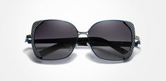 Women's Oversized Square 'Shine Bright' Metal Sunglasses