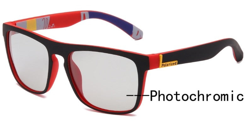 Men's Square Polarized 'Bonnie' Plastic Sunglasses