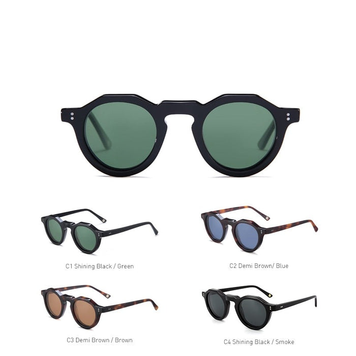 Unisex  Round Polarized 'Avalon' Plastic Sunglasses