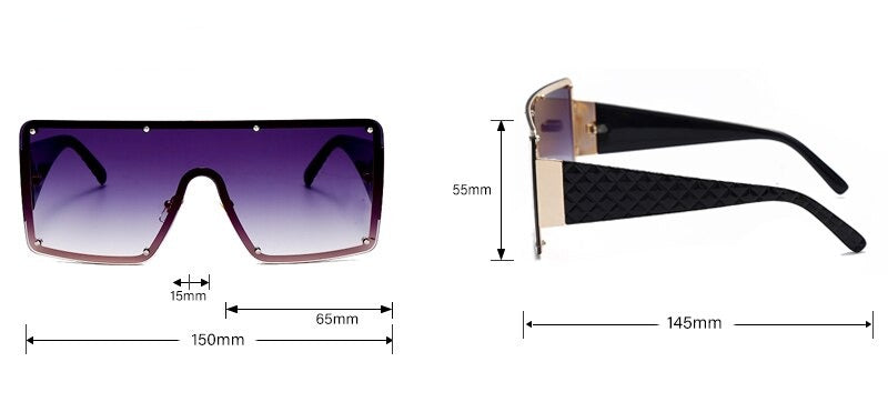 Women's Square 'Lovely' Plastic Sunglasses