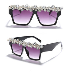 Women's Trendy Square 'Goddess' Diamond Sunglasses