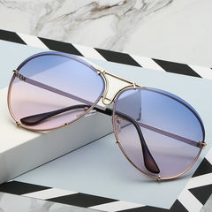 Women's Oversized Pilot 'Tinted world' Sunglasses