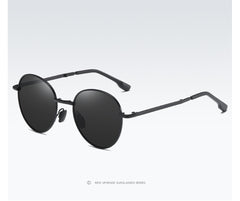 Unisex Folding Round 'The Stylish'  Metal Sunglasses