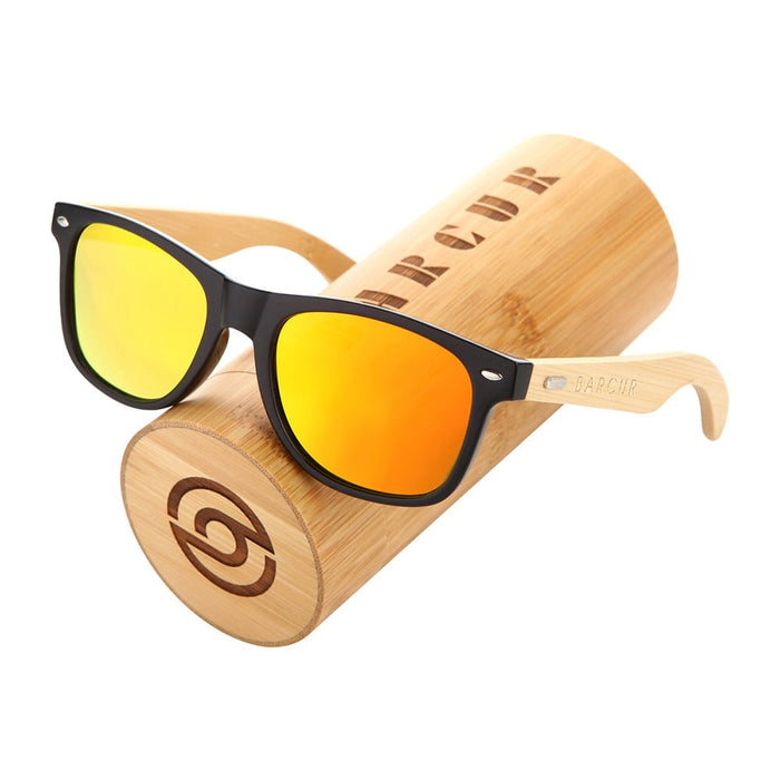 Men's Square 'Kathniel' Wooden Sunglasses