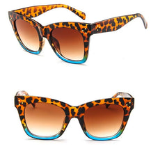 Women's Oversized Cat Eye 'Light and Shades' Plastic Sunglasses