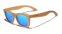 Men's Retro Square 'Forest Man' Wooden Sunglasses