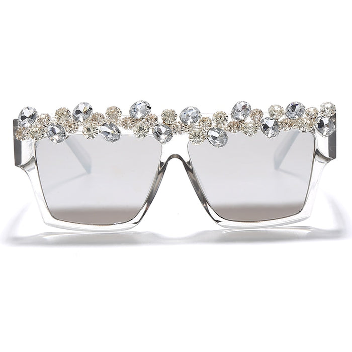 Women's Trendy Square 'Goddess' Diamond Sunglasses