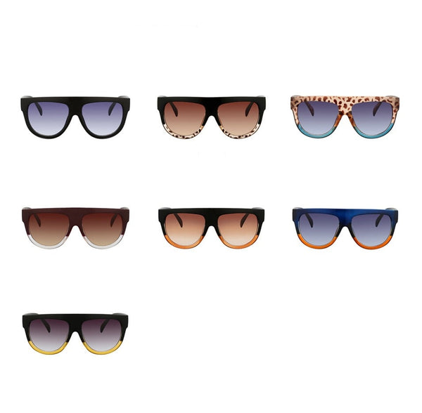 Women's Oversized Frame 'Black Shades' Square Sunglasses