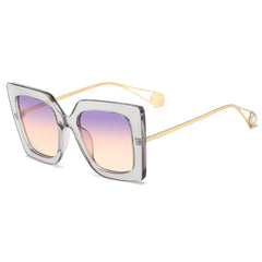 Women's Luxury Cat Eye 'Sunset' Metal Sunglasses