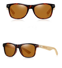 Men's Square 'Kathniel' Wooden Sunglasses