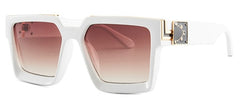 Unisex Square 'The Banned Shades' Plastic Sunglasses