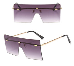 Women's Gradient 'Cyber' Square Sunglasses