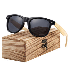 Men's Trend Square "Aloha" Wooden Sunglasses