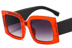 Women's Oversized Square 'Oldie Shine' Plastic Sunglasses