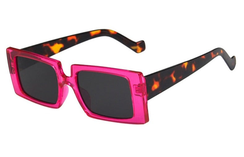 Women's Rectangle 'Summer Jelly Hit' Plastic Sunglasses