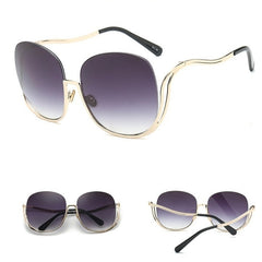 Women's Rimless 'Flight' Gradient Sunglasses