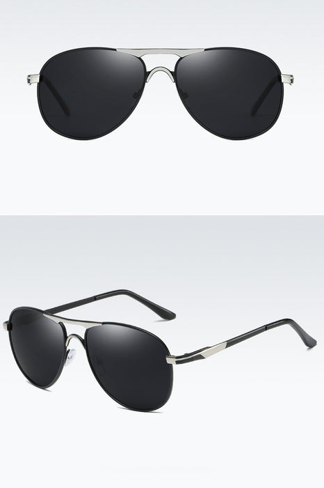 Men's Polarized Round 'Cherry' Metal Sunglasses