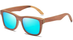 Men's Polarized Oval 'Dakar' Wooden Sunglasses