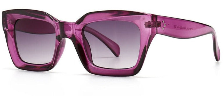 Women's Cat Eye 'Purple Vine Eye' Plastic Sunglasses