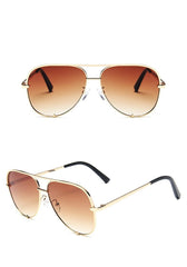 Women's Classic Vintage 'Clear View' Alloy Sunglasses