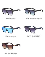 Men's Trendy Square 'Funky Me' Plastic Sunglasses