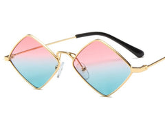 Women's Small Square 'Zion ' Metal Sunglasses