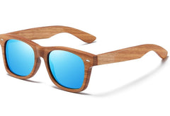 Men's Polarized Oval 'Darko' Wooden Sunglasses