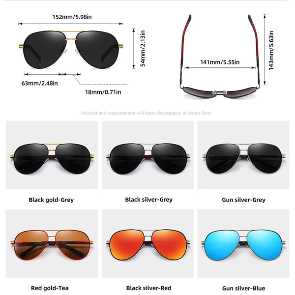 Men's Anti Glare 'Drift' Aluminum Sunglasses