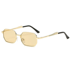 Women's Rectangular 'Just Hush' Metal Sunglasses