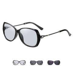 Women's Oversized Round 'Vines' Metal  Sunglasses