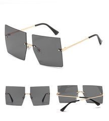 Women's Vintage Square 'Classy Ella' Metal Sunglasses