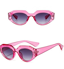 Women's Punk Oval 'Lila Eye Wear' Plastic Sunglasses