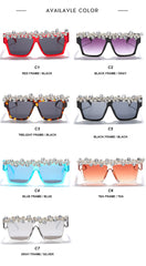 Women's Trendy Square 'Goddess' Diamond Sunglasses