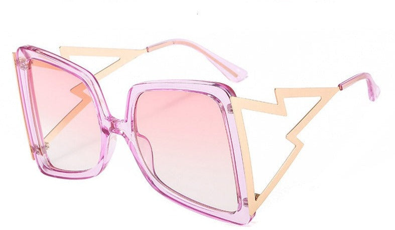 Women's Bow Shape 'Area 51' Square Sunglasses