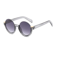 Men's Half Frame Round 'Different' Gradient Sunglasses F