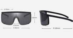 Women's Oversized 'Clint Wear' Plastic Sunglasses