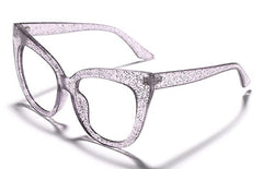 Women's Transparent Cat Eye 'The Mystic' Plastic Sunglasses