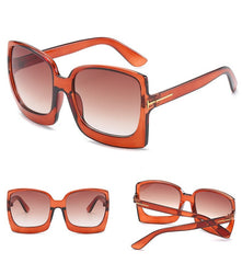 Women's Oversized Square 'Sexy Eyes' Plastic Sunglasses