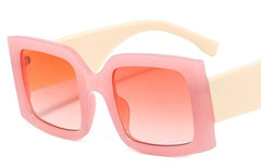 Women's Oversized Square 'Oldie Shine' Plastic Sunglasses