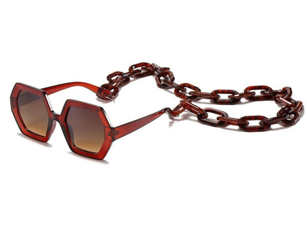 Women's  Square Bell'  Plastic Sunglasses