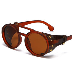 Men's Retro Round 'Cherry' Plastic Sunglasses