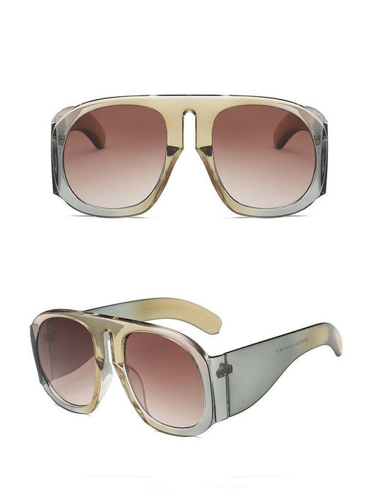 Women's Retro Oversized 'Sassy Pants' Oval Sunglasses