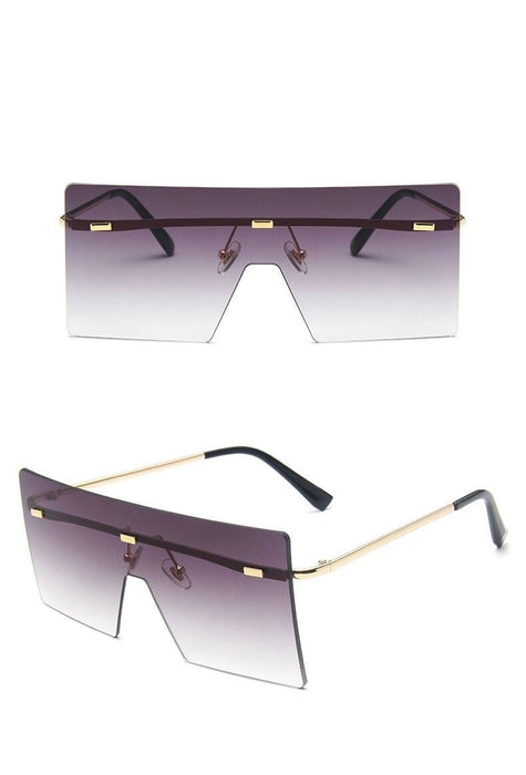 Women's Square 'Abby Scarlet' Metal Sunglasses