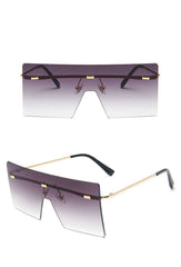 Women's Vintage 'Zone' Square Sunglasses