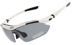 Unisex Cycling Semi Rimless 'Bender' Plastic Sports Sunglasses